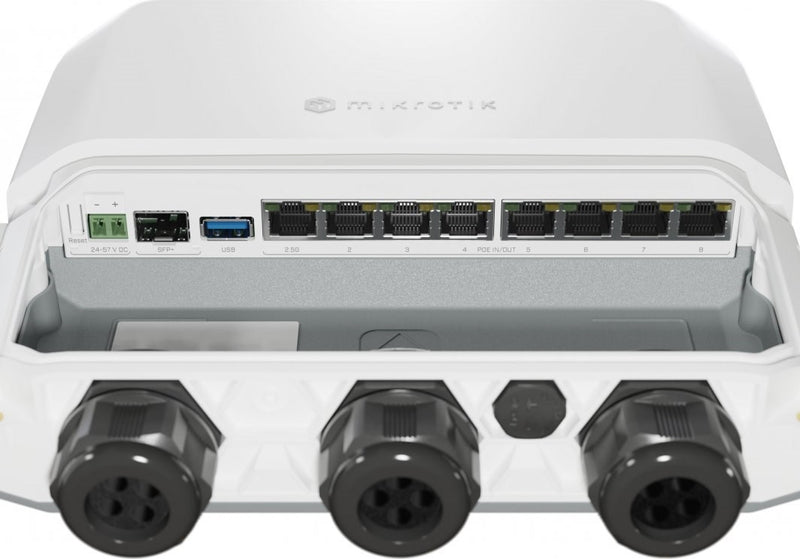 Router Mikrotik RB5009UPr+S+OUT Total Ethernet  Ports:9; Architecture:ARM 64bit; CPU core:4