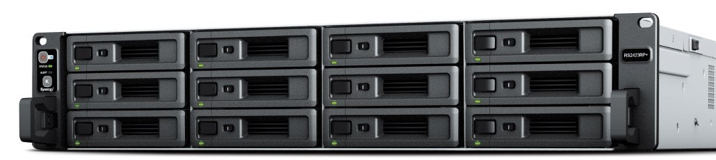 Synology RackStation RS2423+ - NAS server - 12 bays - rack-mountable - SATA 6Gb/s - RAID JBOD, 0, 1, 5, 6, 10 - RAM 8 GB - Gigabit Ethernet / 10 Gigab
