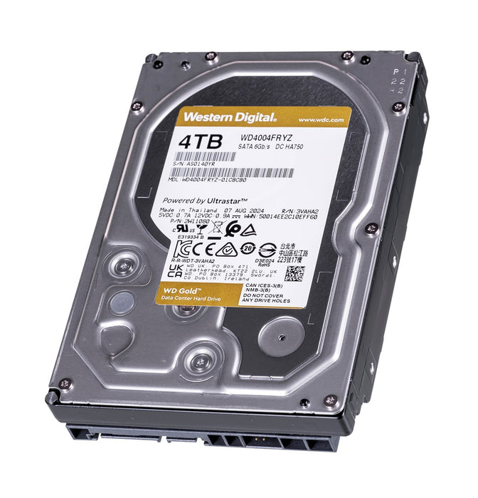 Western Digital Gold WD4004FRYZ internal hard drive 3.5" 4 TB Serial ATA III