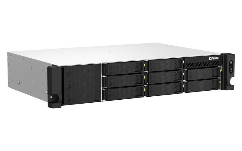 QNAP TS-873AEU-4G NAS/storage server Rack (2U) Ryzen Embedded V1500B 4 GB DDR4 0 TB QuTS hero Black