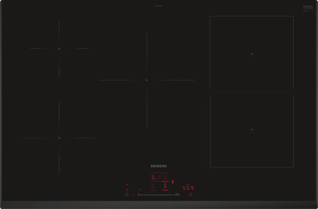 Siemens iQ500 ED851HWB1E hob Black Built-in 80 cm Zone induction hob 5 zone(s)