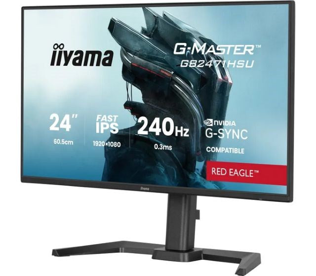 iiyama G-MASTER GB2471HSU-B1 computer monitor 60.5 cm (23.8") 1920 x 1080 pixels Full HD Black