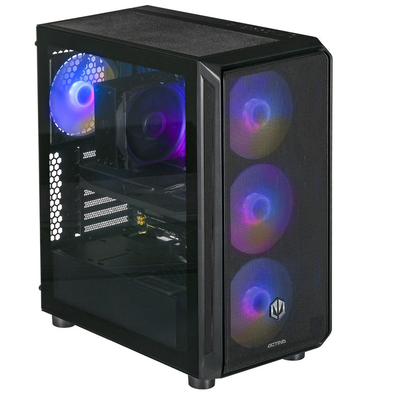 Actina 5901443414506 PC AMD Ryzen™ 7 7700 32 Go DDR5-SDRAM 2 To SSD NVIDIA GeForce RTX 5070 Boîtier Moyen Tour Noir