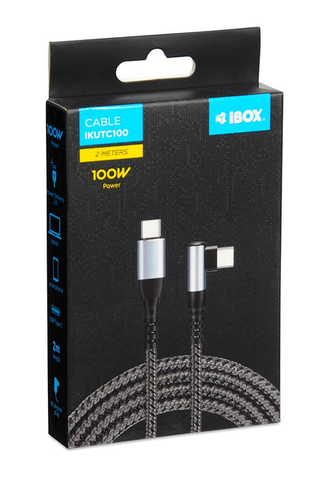 iBox IKUTC100 USB cable USB 2.0 2 m USB C Black