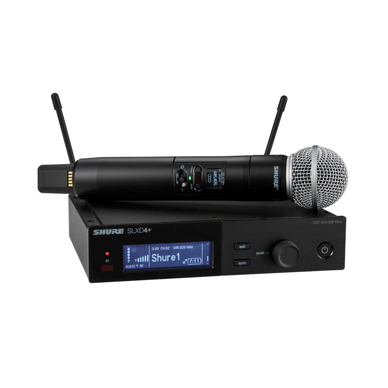 Shure SLXD24+E/58-G65 - digital wireless system with a handheld transmitter/microphone (470–606 MHz)