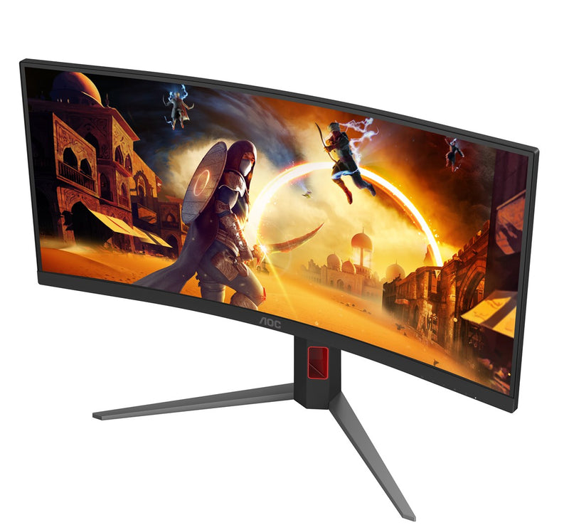 AOC G4 CU34G4Z Computermonitor 86,4 cm (34 Zoll) 3440 x 1440 Pixel Wide Quad HD LED Schwarz, Rot