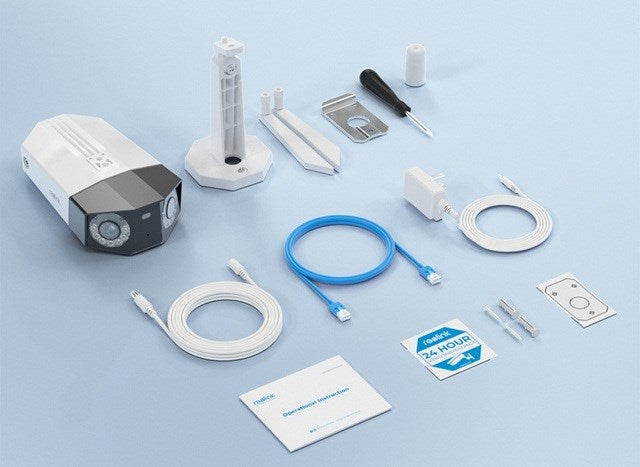 Reolink Duo Series W730 - 4K Outdoor Wi-Fi Camera, Dual-Lens, 180° Panoramic View, Person/Vehicle/Animal Detection