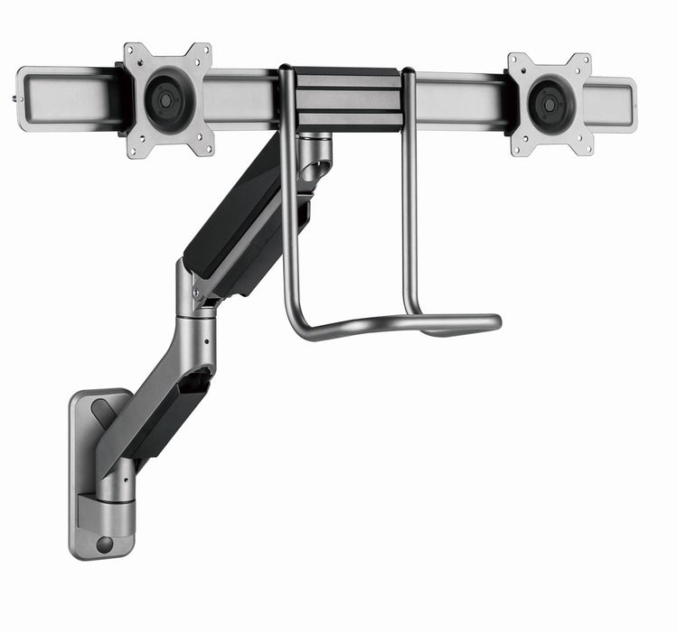Gembird Laikiklis Adjustable wall 2-display mounting arm 17-32inch iki 8kg