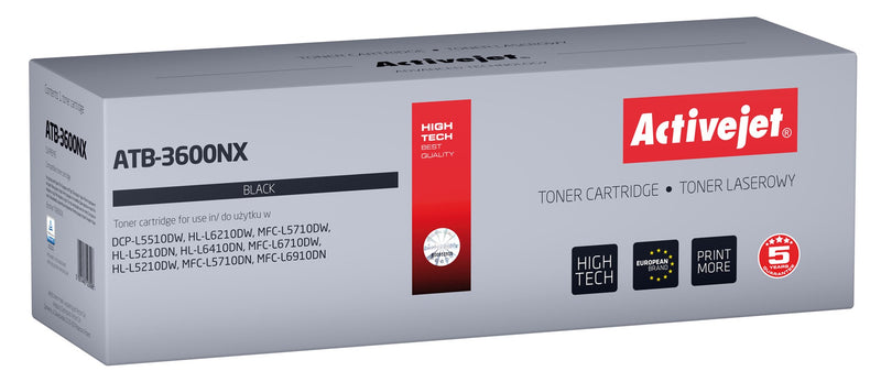 Activejet ATB-3600NX Toner (replaces Brother TN3600XL; Supreme; 6000 pages; black)