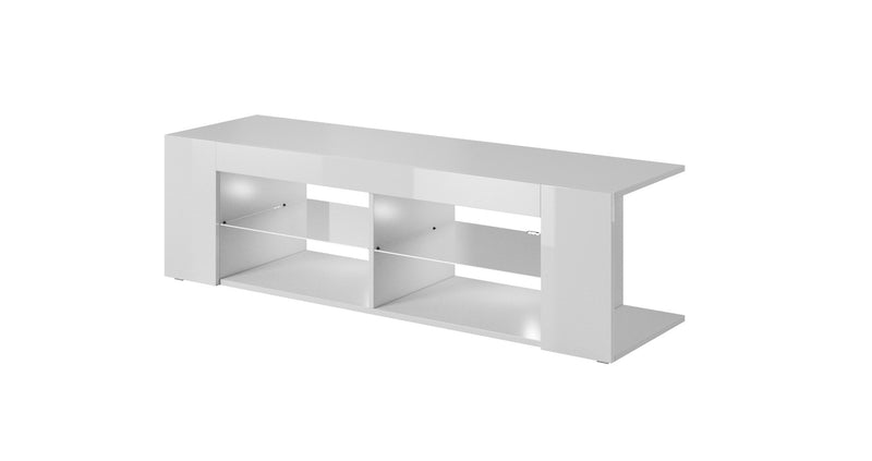 Meuble TV Cama RTV TEXAS 50/134/40 blanc/blanc brillant