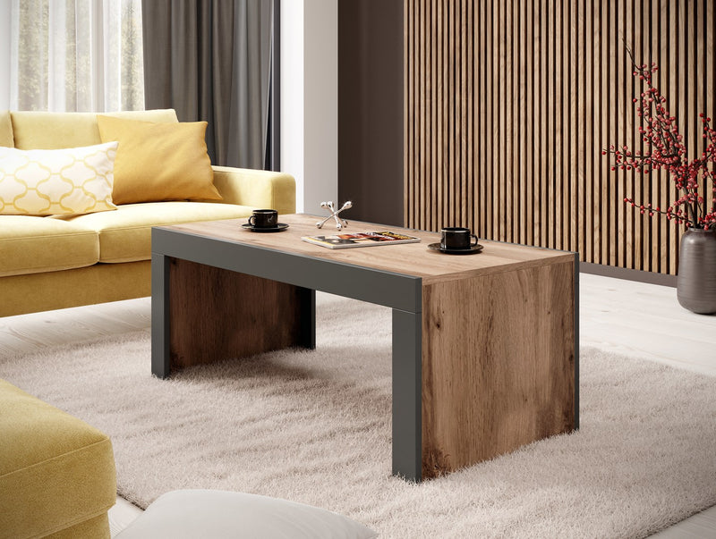 Cama MILA bench/table 120x60x50 oak wotan + anthracite