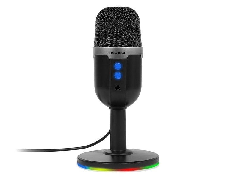 Studio microphone with BLOW LED stand