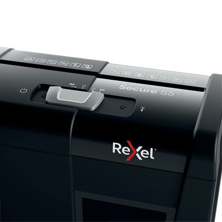 Rexel Secure S5 Aktenvernichter Streifenschnitt 70 dB Schwarz
