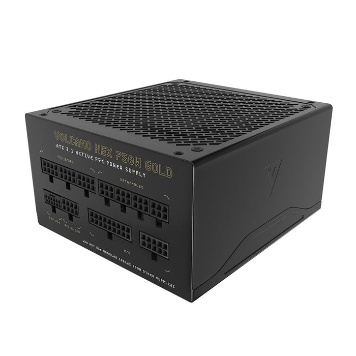 MODECOM Power Supply VOLCANO HEX GOLD 750W ATX3.1
