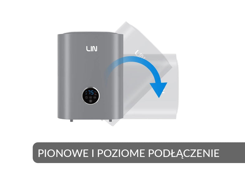 Electric water heater LIN LIFVD1SMGY 30L UNIVERSAL grey