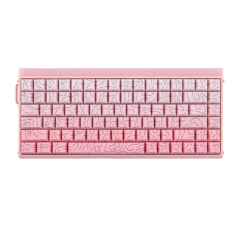 HERO84 HE PINK+Gradient+Contour Dragon King RGB AULA gasket keyboard