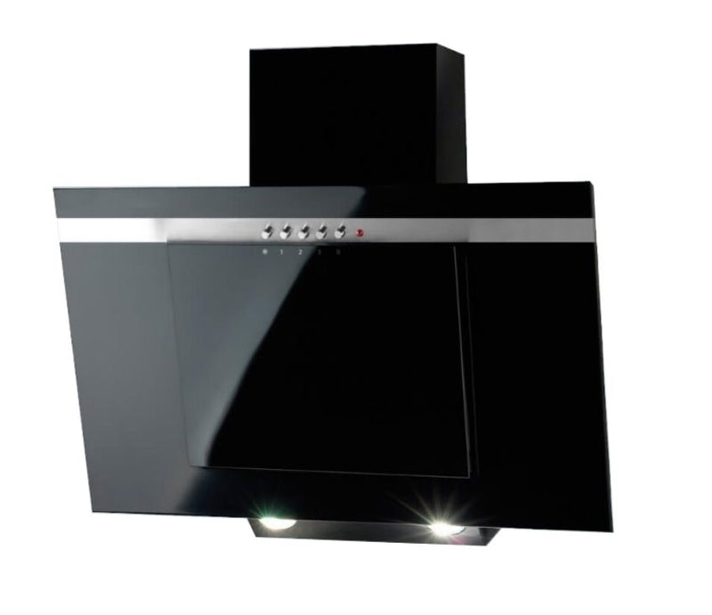 Akpo WK-4 Nero Line Eco Wandhaube Schwarz, Edelstahl 320 m3/h