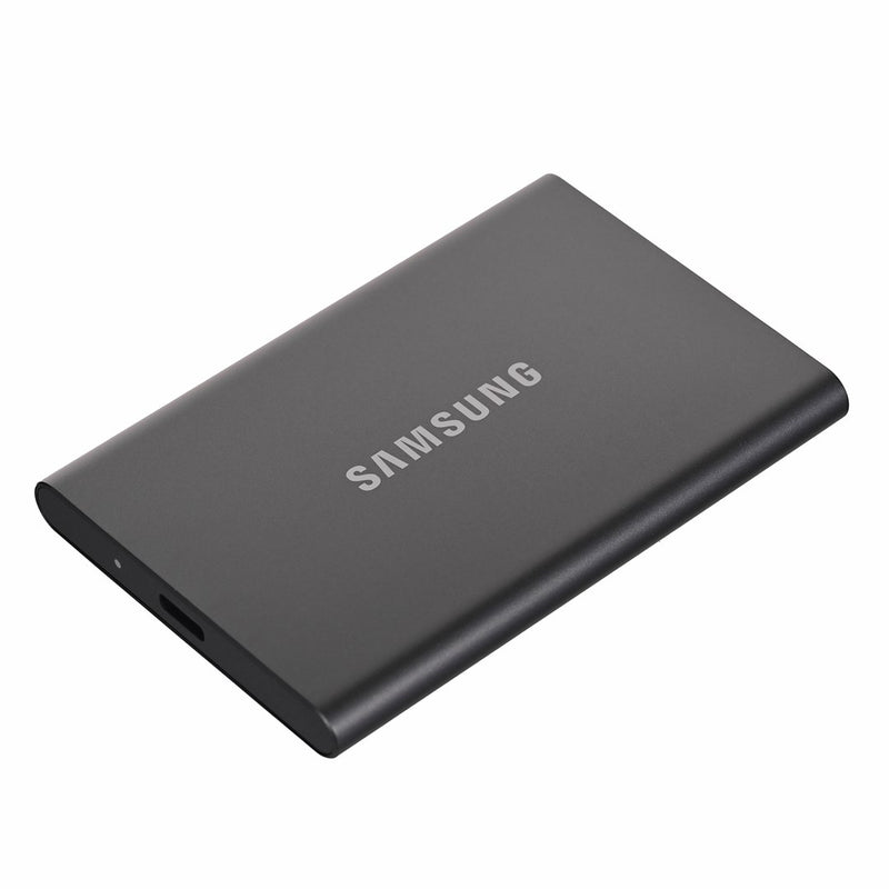 Samsung T7 MU-PC4T0T - SSD - encrypted - 4 TB - external (portable) - USB 3.2 Gen 2 (USB-C connector) - 256-bit AES - grey