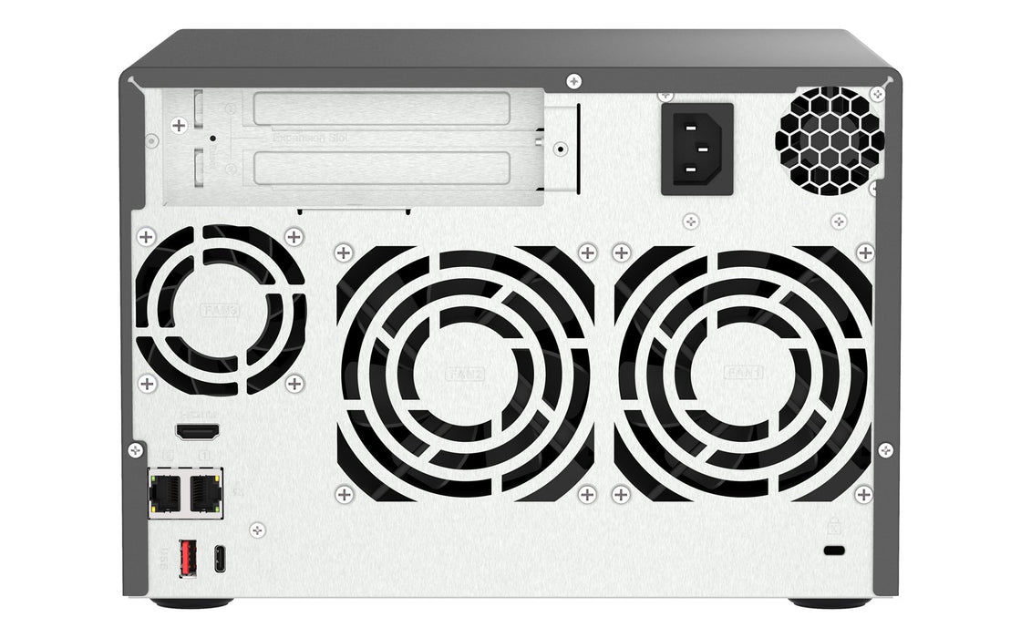 QNAP TVS-H674 NAS Tower Intel® Core™ i5 i5-12400 32 GB DDR4 0 TB QuTS hero Black