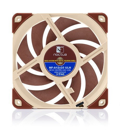 Noctua NF A12x25 ULN Computer case Fan 12 cm Beige, Red