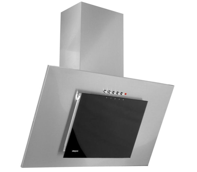 Akpo WK-4 Nero Eco 60 Wandesse Grau, schwarzes Glas