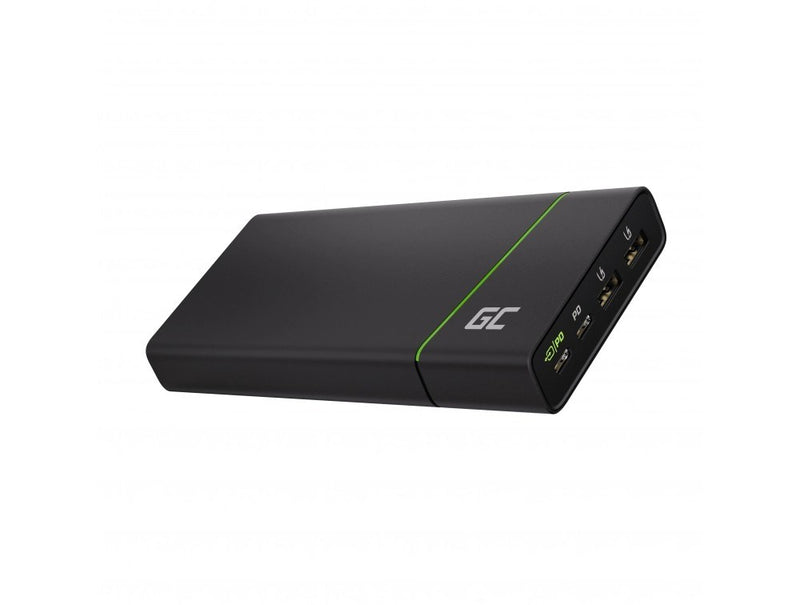 "Powerbank Green Cell PowerPlay Ultra 2xUSB 2xUSB-C Power Delivery 26800mAh 128W Black"