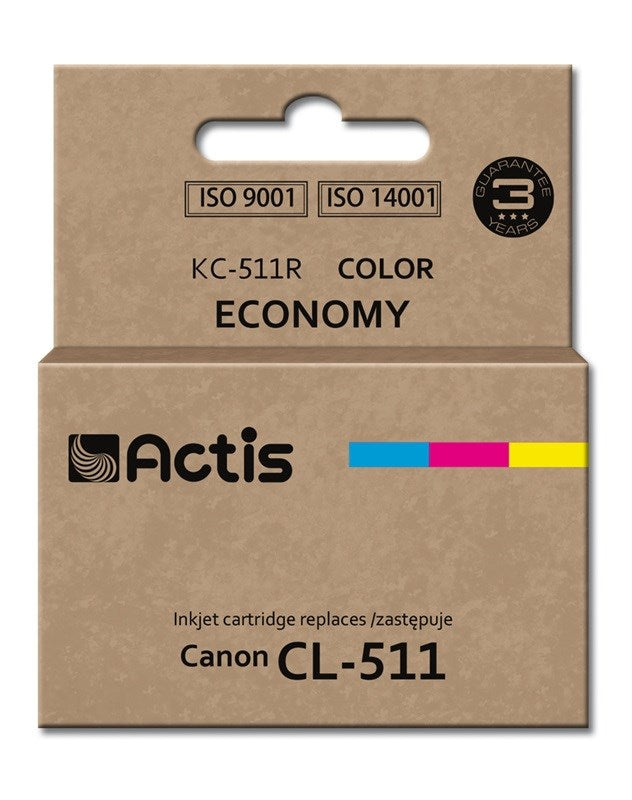 Actis KC-511R Ink (replacement for Canon CL-511; Standard; 12 ml; color: cyan, magenta, yellow)