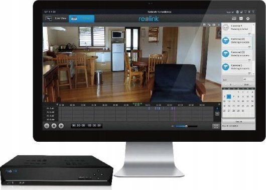 Reolink NVS8(NHD) - NVR PoE 8 canaux pour enregistrement 24h/24 et 7j/7, prend en charge jusqu'à 16MP, sans disque dur intégré, capacité de stockage jusqu'à 12 To