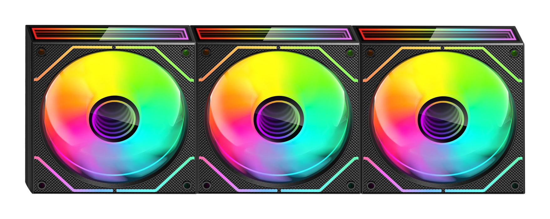 Mars Gaming MF3DPROKIT computer cooling system Computer case Fan 12 cm Black