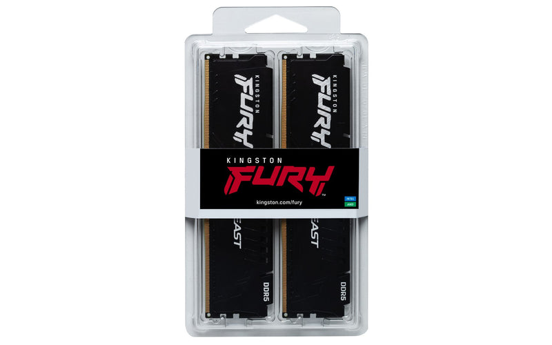 Kingston Technology FURY Beast 32GB 6000MT/s DDR5 CL36 DIMM (Kit of 2) Black EXPO