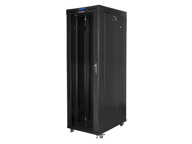LANBERG FREE STANDING 19" RACK CABINET 42U 800x1000 BLACK GLASS DOOR