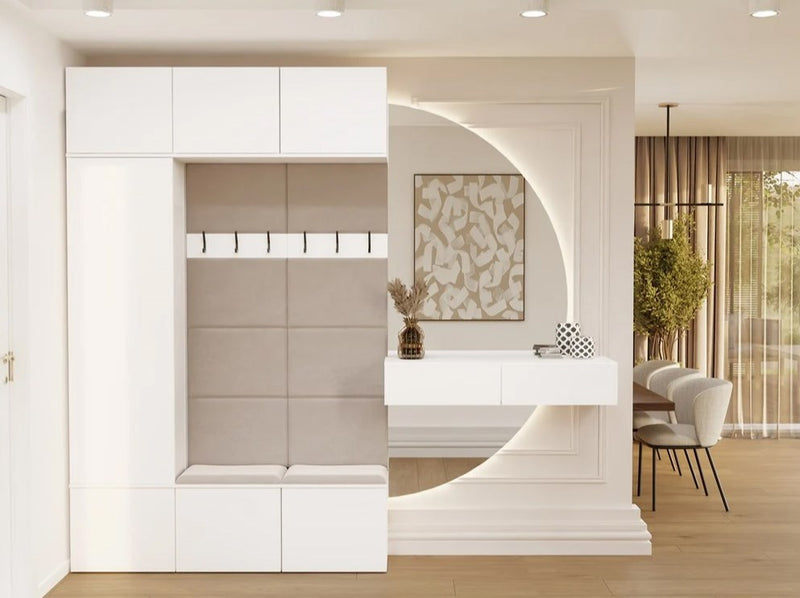 HAGA III 1SZ2W Wardrobe, White