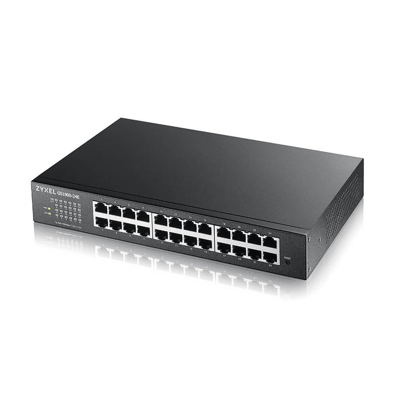 Switch réseau Zyxel GS1900-24E-EU0103F Administré L2 Gigabit Ethernet (10/100/1000) 1U Noir