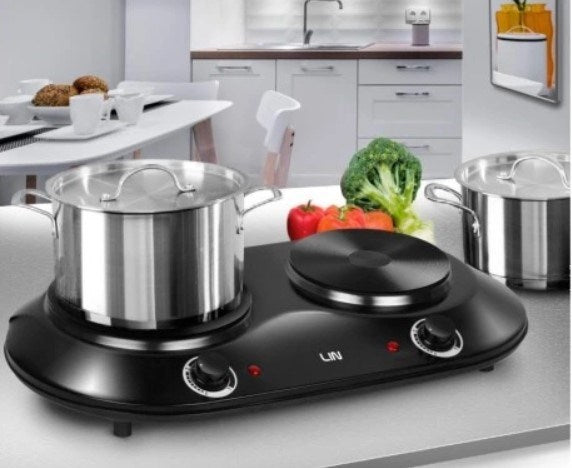 LIN LE-25P2N 2500 watt two-burner electric stove