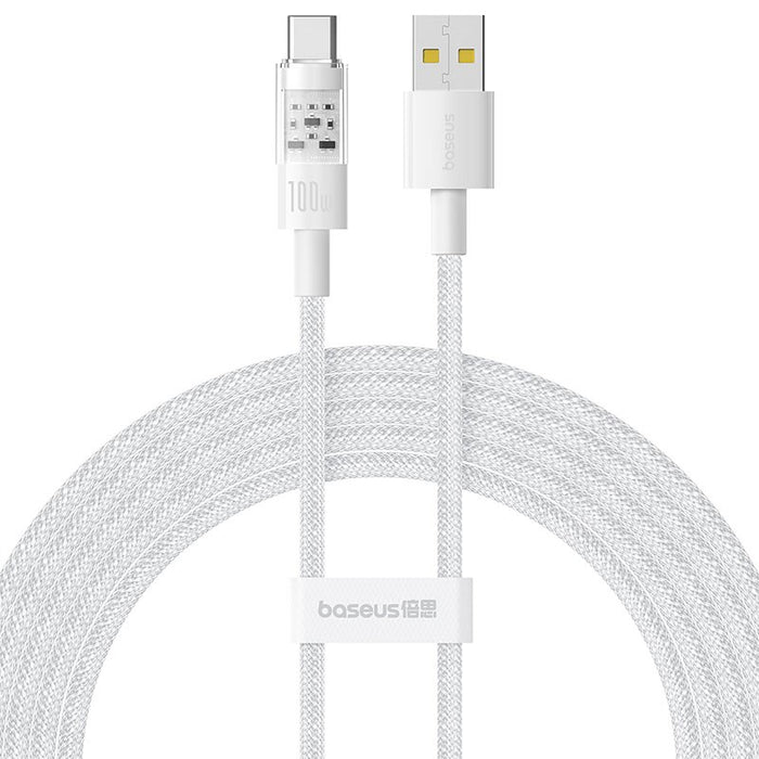 Baseus Gem USB A to USB C fast charging cable 2 m 100 W White