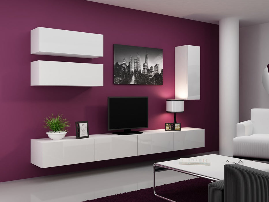 Cama Living room cabinet set VIGO 13 white/white gloss