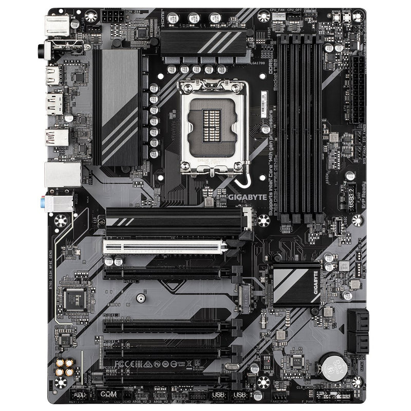 GIGABYTE B760 DS3H WIFI6E GEN5 Motherboard - Supports Intel Core 14th Gen CPUs, 8+2+1 Phases Digital VRM, up to 5600MHz DDR5, 2xPCIe 4.0 M.2, Wi-Fi 6E