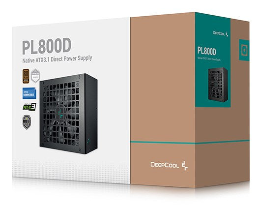 Bloc d'alimentation DeepCool PL800D 800 W 20+4 broches ATX ATX Noir