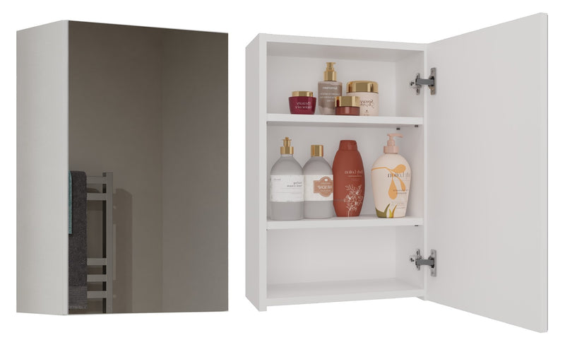 Topeshop POLA 1DL BIEL Meuble de rangement de salle de bain Blanc