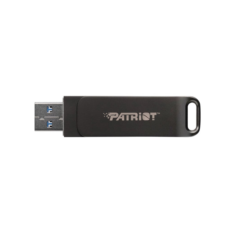 Flashdrive PATRIOT Rage R550 128GB 100 MB/S USB A+C Swivel Design (PE128GR550DSAD) Black