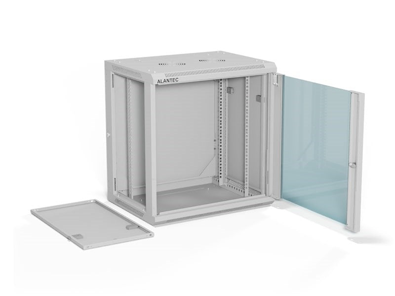 ALANTEC 19" 12U 600x450 wall-mounted cabinet, grey