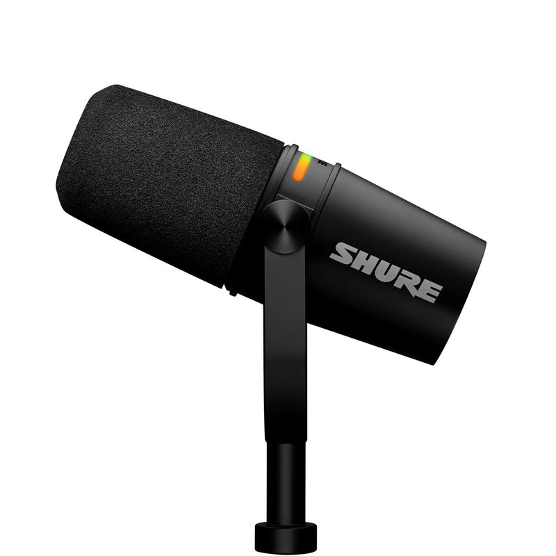 Shure MV7+-K - Microphone de conférence/chant avec connecteur XLR/USB-C, noir
