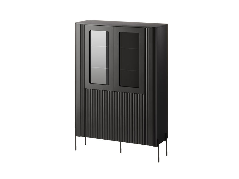 Cama VERA display cabinet 110x40x160 matt black