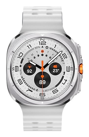Samsung Galaxy Watch Ultra 3.81 cm (1.5") AMOLED 47 mm Digital 480 x 480 pixels Touchscreen 4G Titanium, White Wi-Fi GPS (satellite)