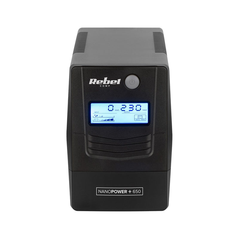 Rebel Nanopower Plus 1000 UPS | Off-line | Sinusoida| 1000VA | 600W  | LCD | USB