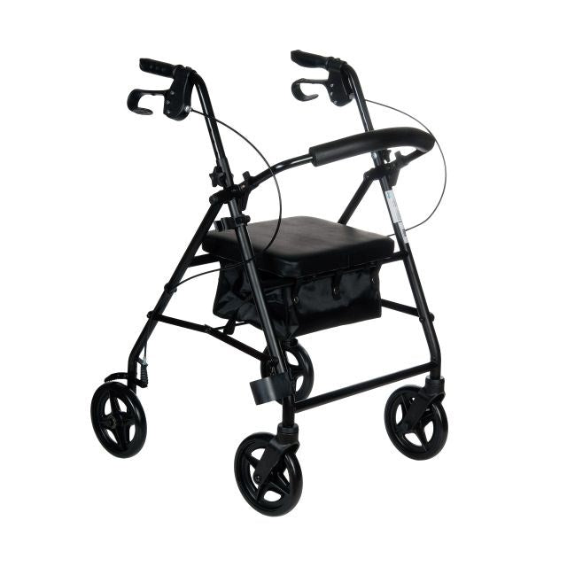 RF-610 Four-Wheel Rehabilitation Walker – Black