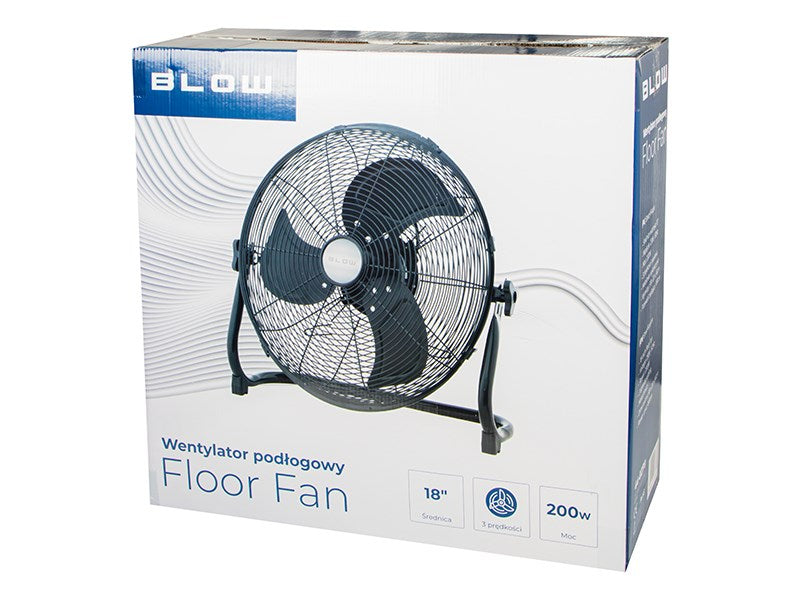 Floor fan BLOW 18"/45cm 200W black