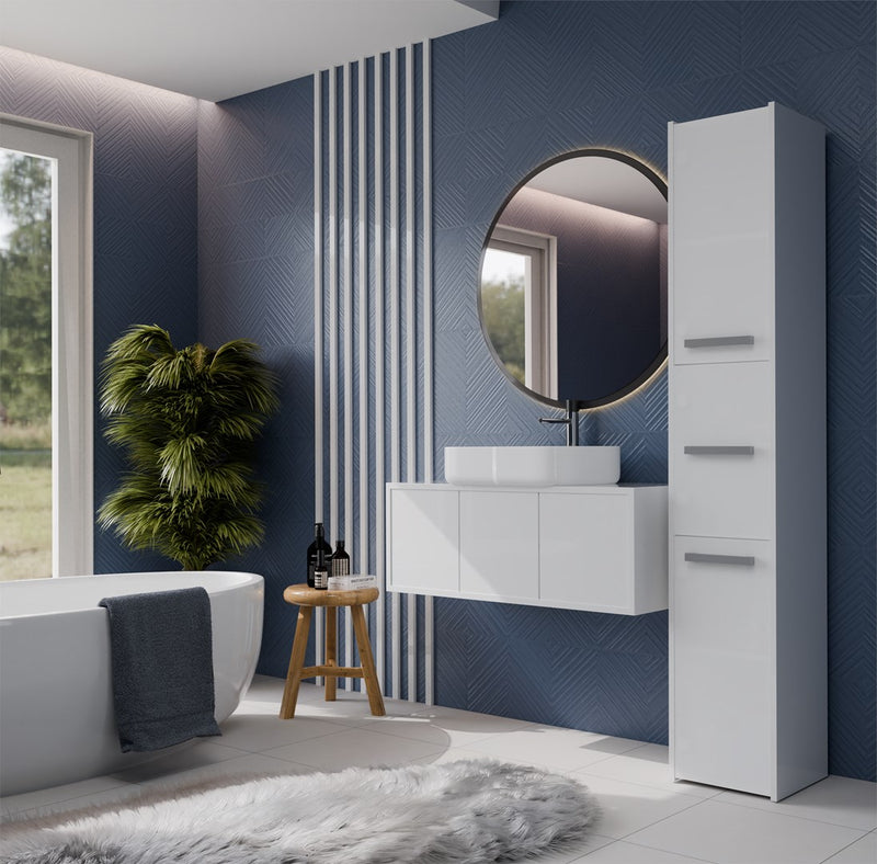 Topeshop S33 BIEL bathroom storage cabinet White