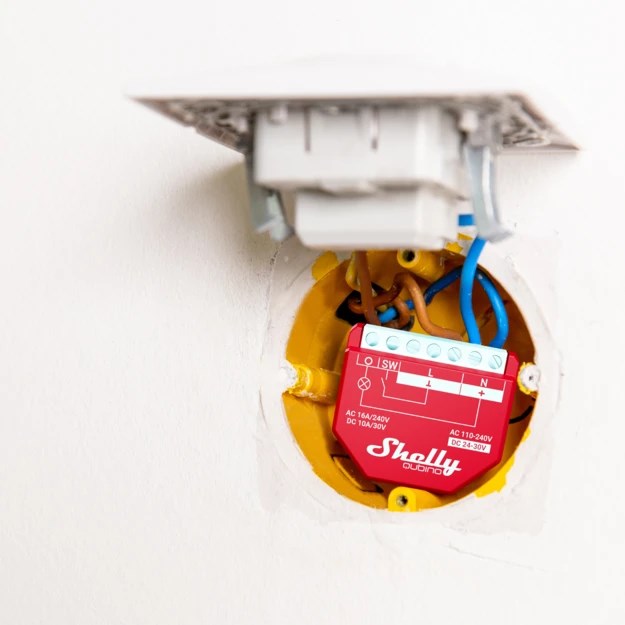 Shelly Qubino Wawe 1PM Smart switch Red
