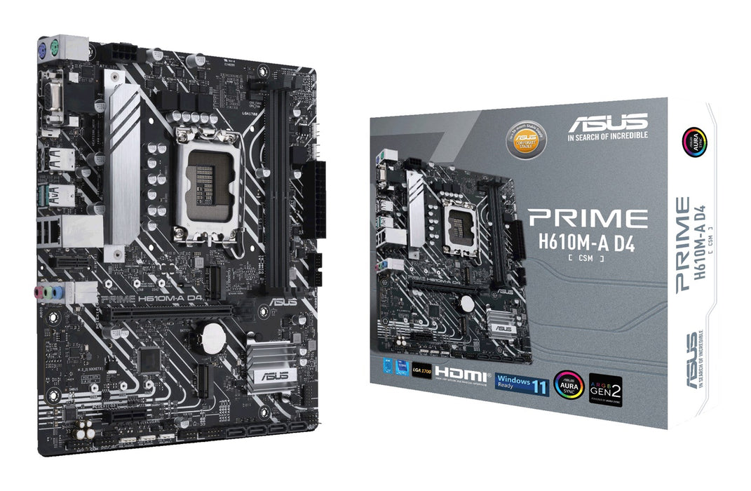 ASUS PRIME H610M-A D4-CSM Intel H610 LGA 1700 micro ATX
